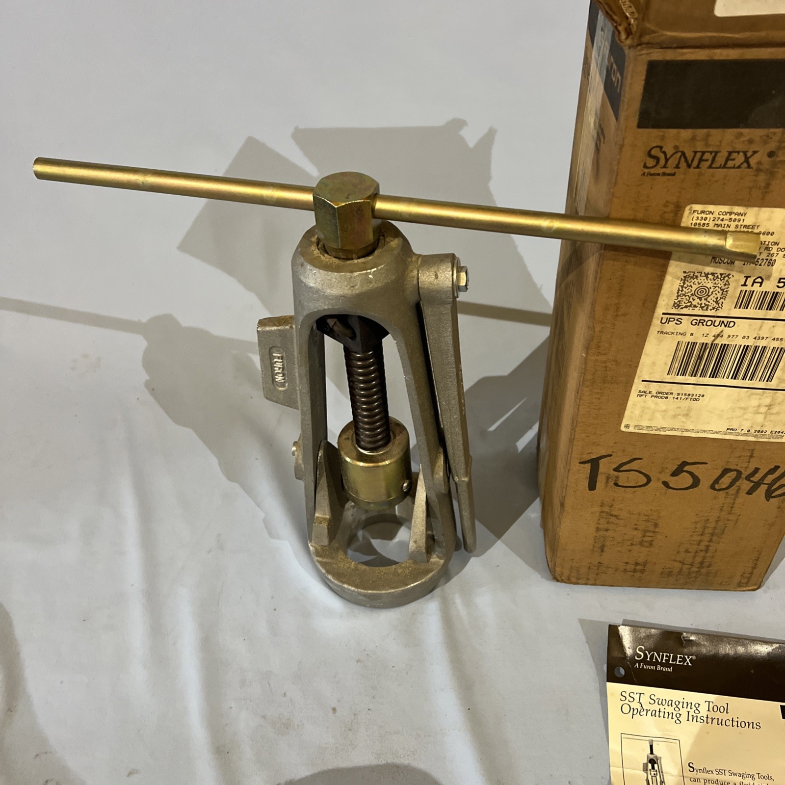 SYNFLEX 4530 CP15 Portable Hand Swager Press Swage Swaging Tool New