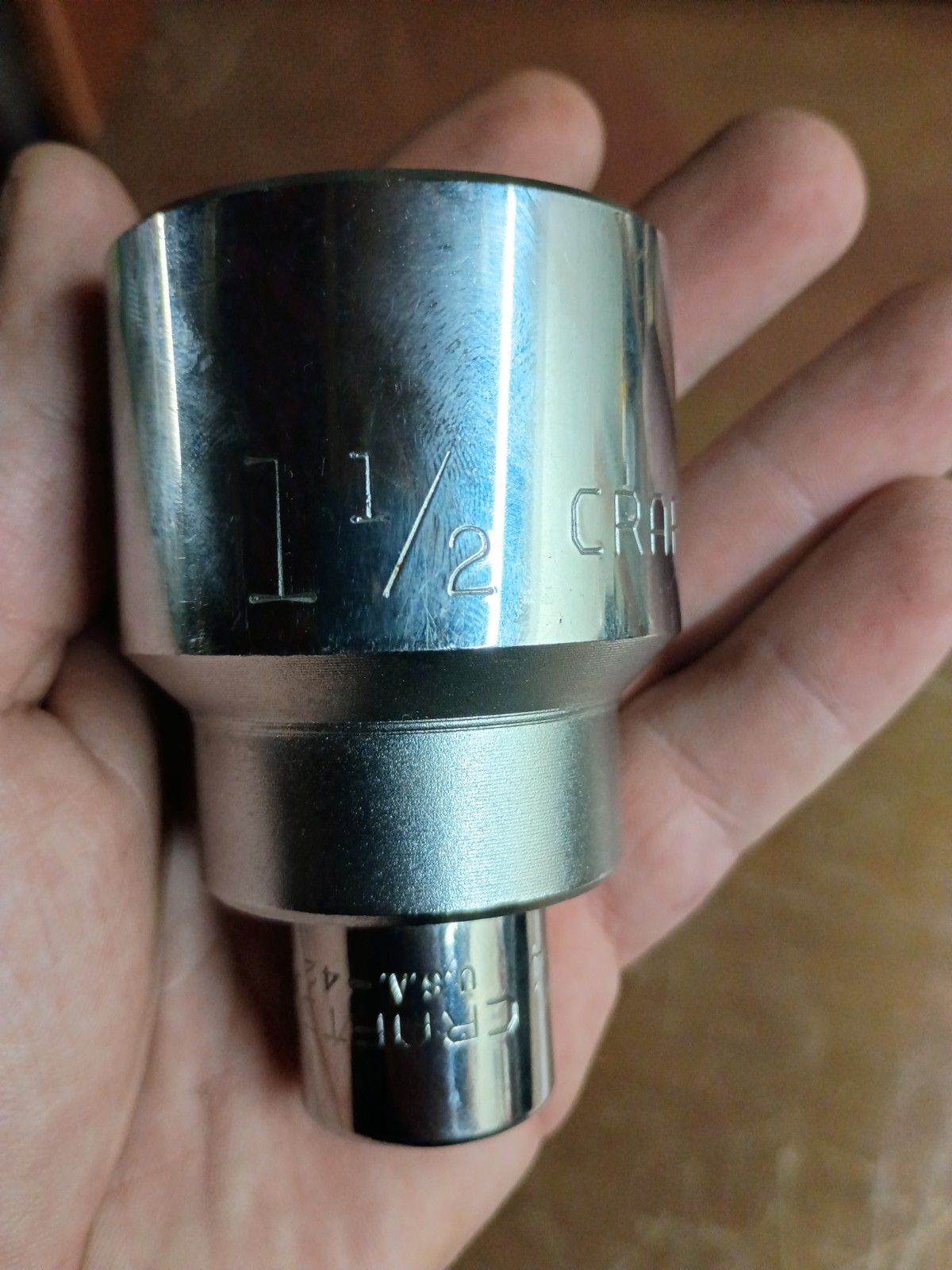 Craftsman 1-1/2” SAE 12 Point Standard Shallow Socket 3/4” Drive With Reducer