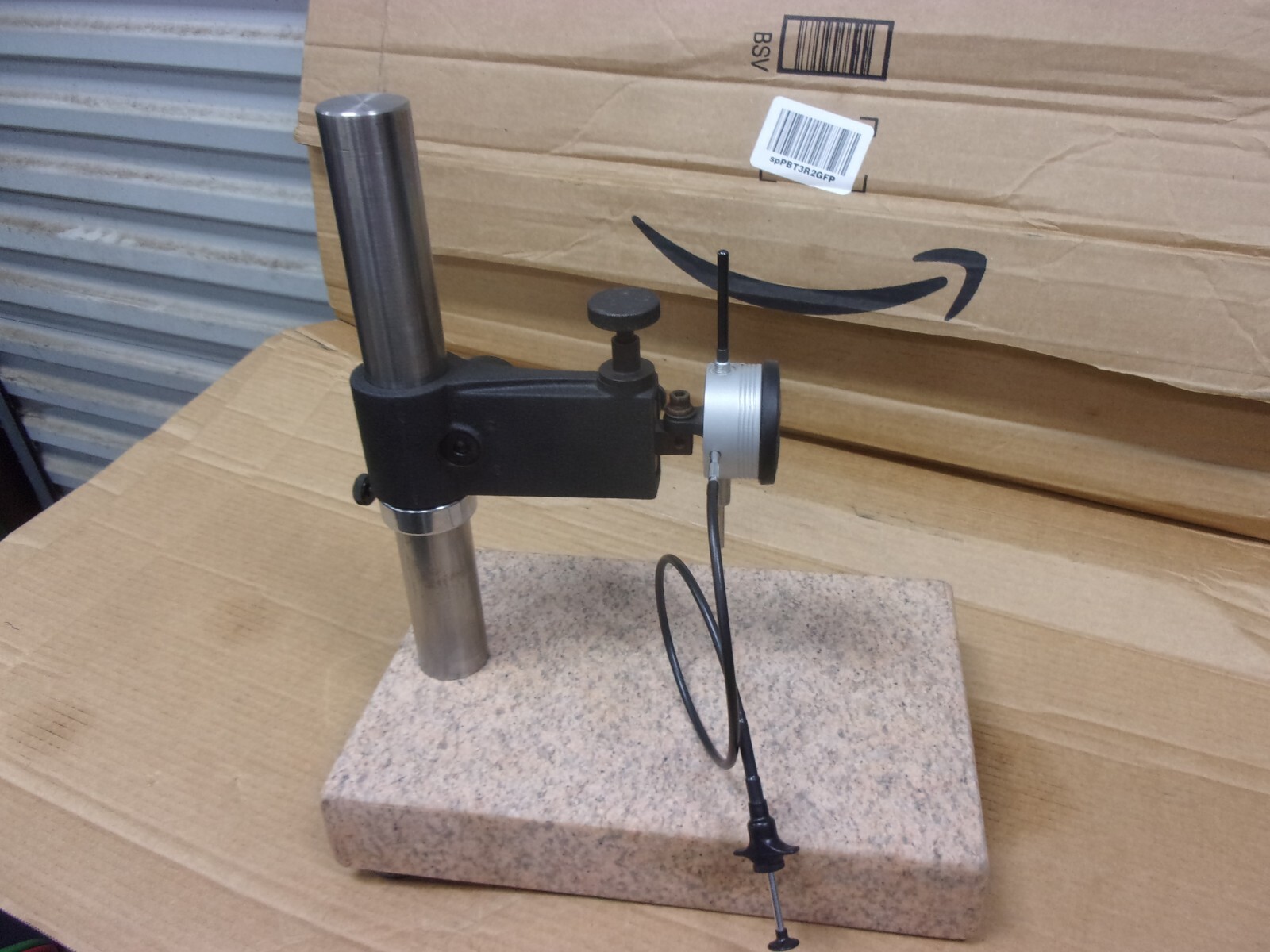 Granite Surface Plate Comparator Digital Dial No. 2600-7 Test Indicator Stand US