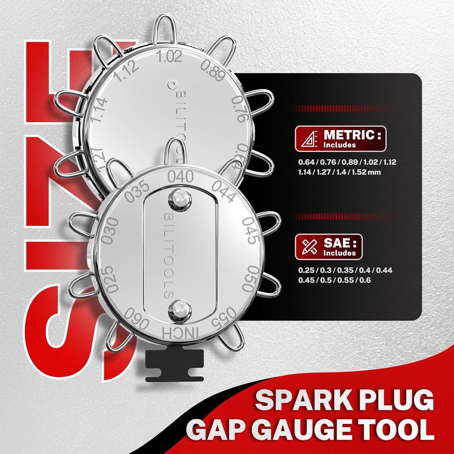 7pcs Magnetic Swivel Spark Plug Socket Set & Gap Tool, 3/8″ Drive | 9/16,5/8,…