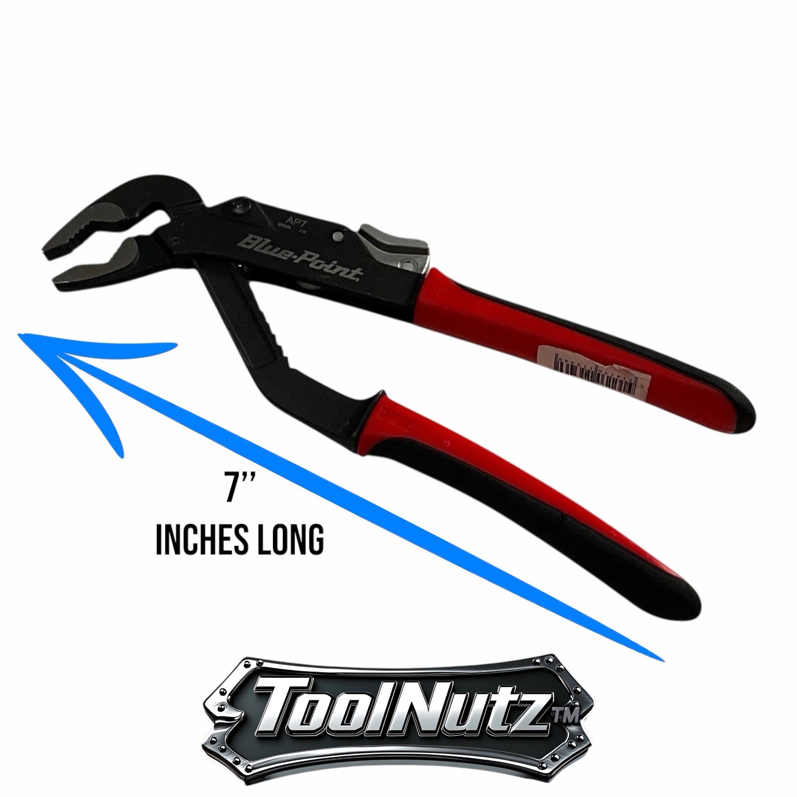 BLUEPOINT TOOLS NEW AP7 7″inch Red & Black Soft Grip Adjustable Joint Pliers