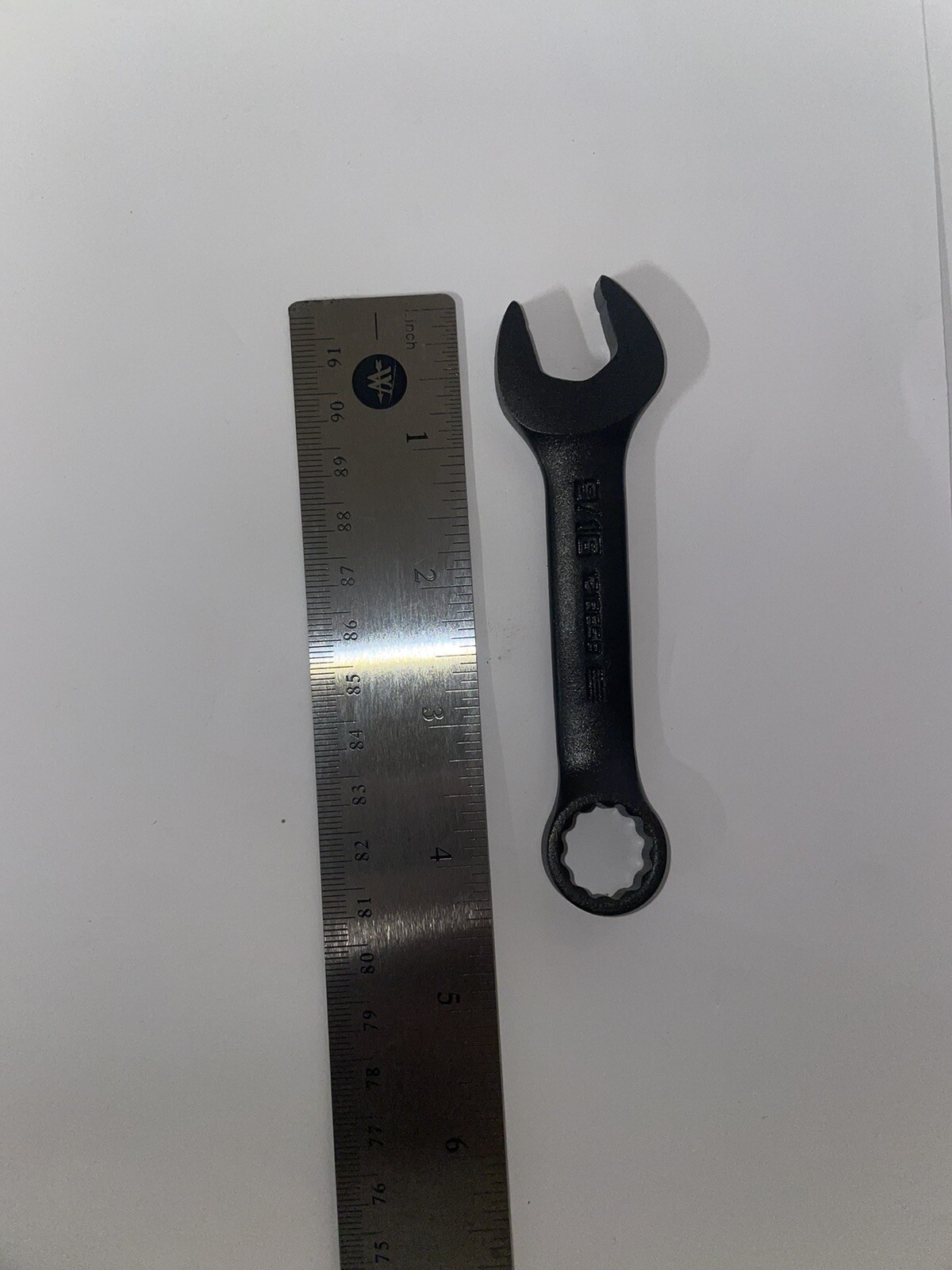 Proto J1218ESB Stubby 9/16” Combination Wrench, Black Oxide