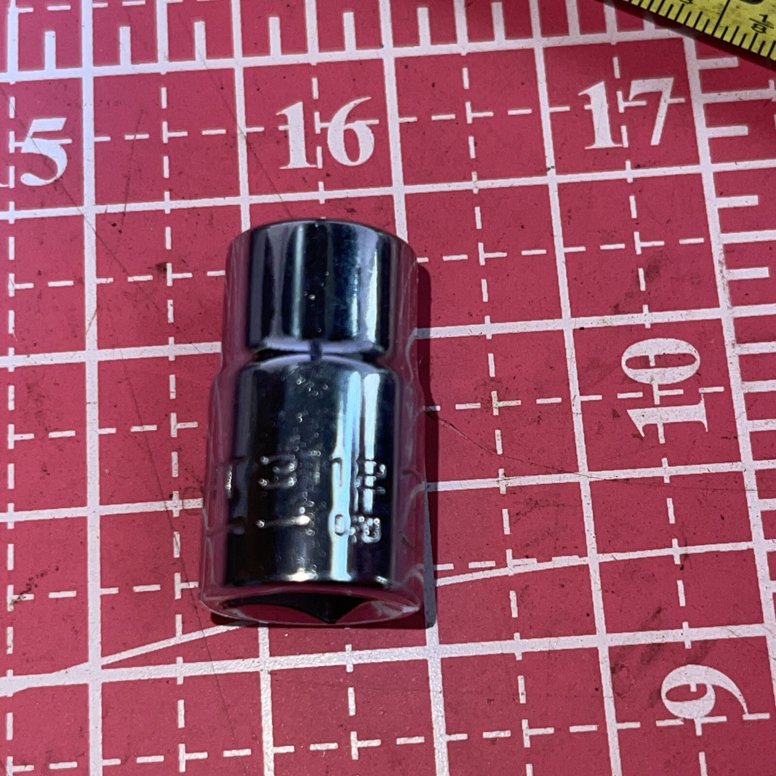 NOS Wright USA 3112 3/8 In SAE 3/8” Drive 12 Point Socket Vintage
