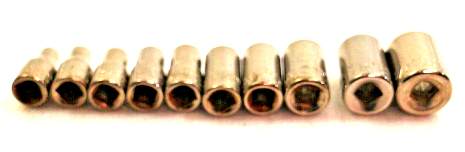 Craftsman 10-piece 6 Point low 1/4″Drive SAE Sockets 5/32″-1/2″ 43481-43499