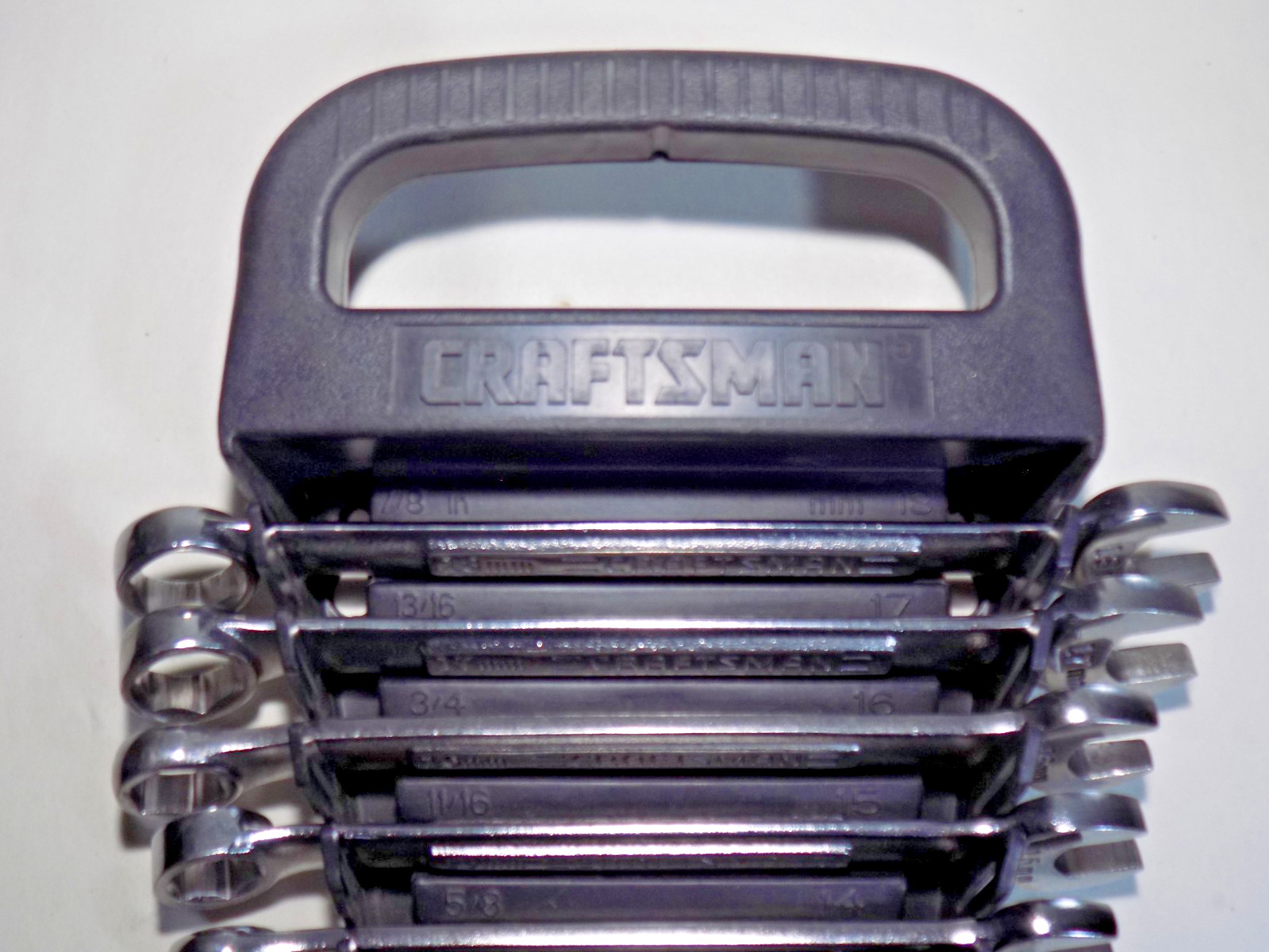 A++ 6 Point 12 Pc. USA Craftsman-VA- 7-18MM Combo Wrench Set In Rack-No Etchings
