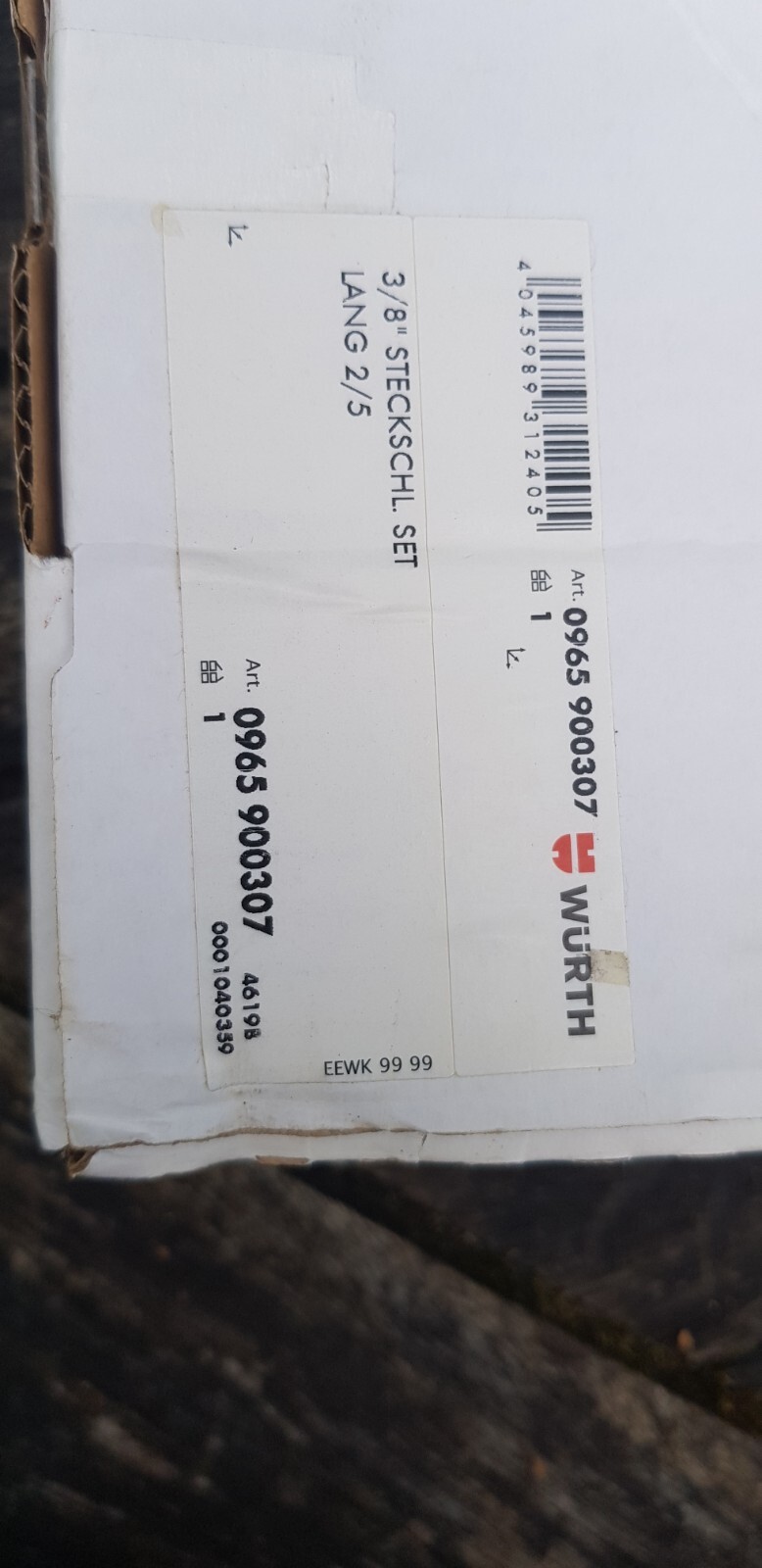 WURTH ZEBRA 3/8 Drive sockets wrench long Reach -11pcs