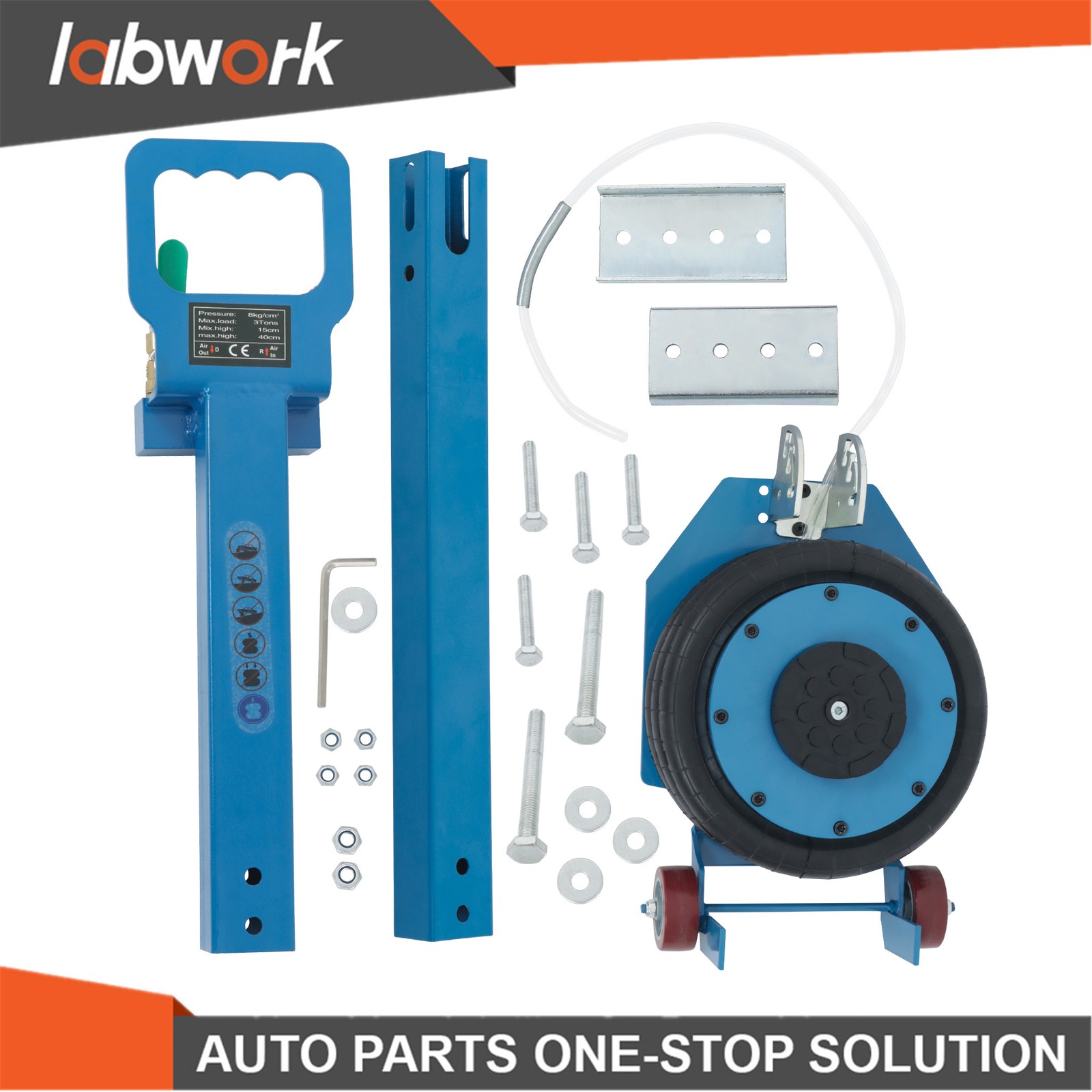 Labwork Triple Bag Air Jack 3 Ton/6600 lb Pneumatic Jack 17.7″ Car SUV Lifting