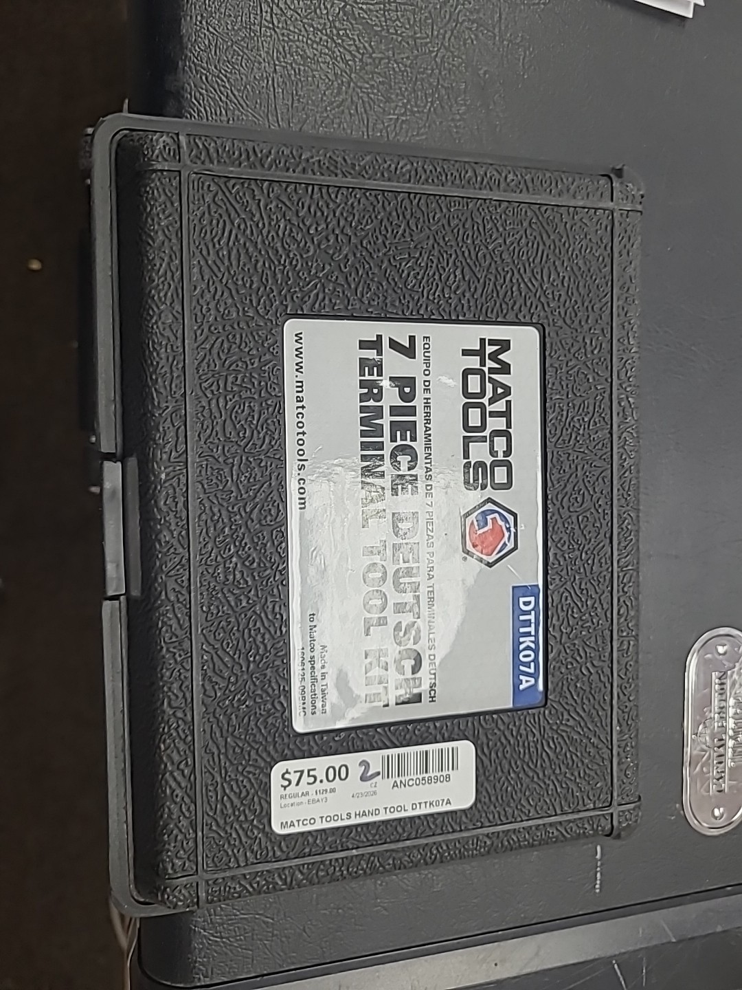 Matco Tools DTTK07A 7 Piece Deutsch Terminal Tool Kit (GENTLY USED)