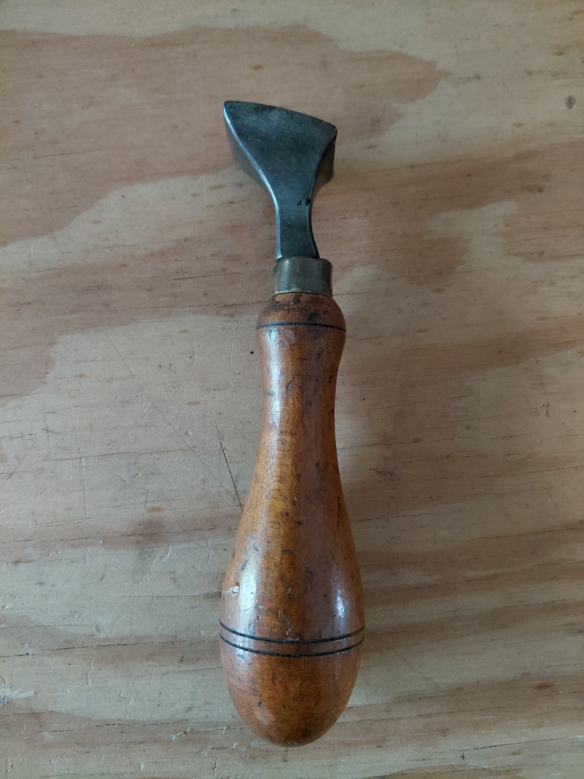 Vintage tack puller lifter wooden handle