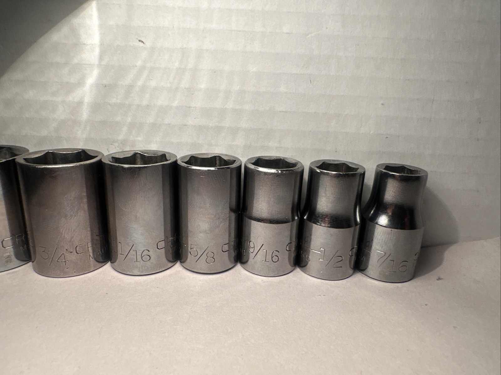 CRAFTSMAN 16 piece 1/2” Drive SAE 6 Point Sockets 7/16 – 1-1/8 + Rachet & 3 More