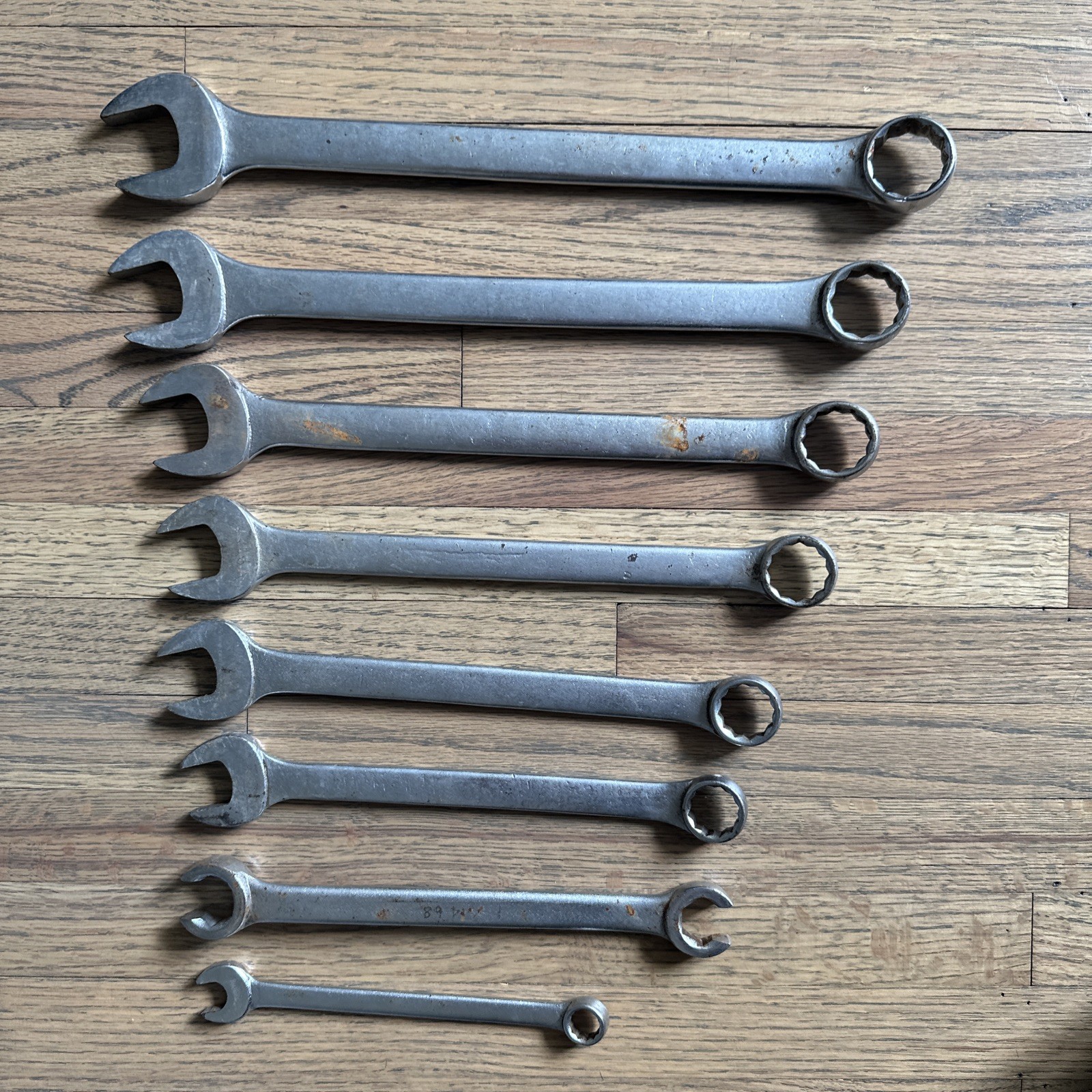Challenger Proto SAE 8pc Combination End Wrench Set USA 1 15/16 7/8 13/16 3/4 +