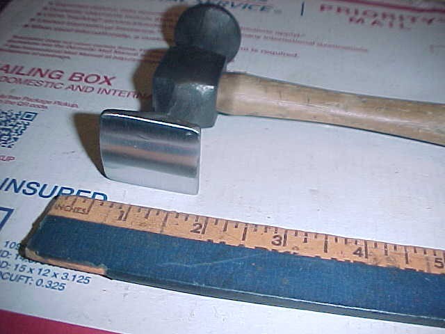 Auto Body Keystone Vtg. Reverse Curved Head Original Hammer Shop Dolly Tool
