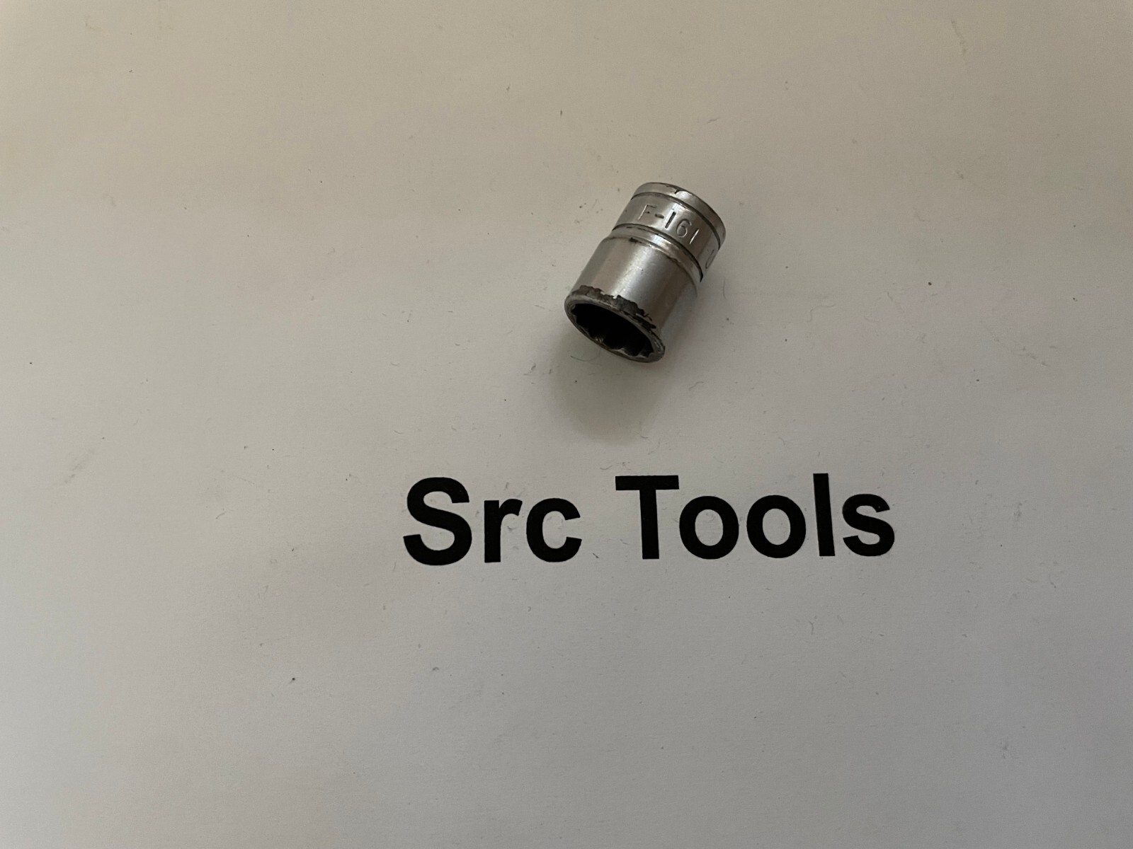Snap-On Tools USA 3/8″ Drive 12pt 1/2″ SAE Shallow Chrome Socket F161