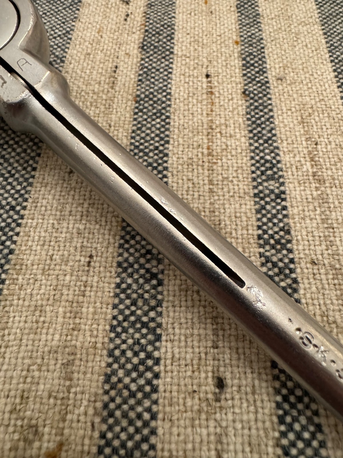 S-K Tools 3870 Roto-Ratchet 3/8” Drive Swivel Head Ratchet USA Vintage
