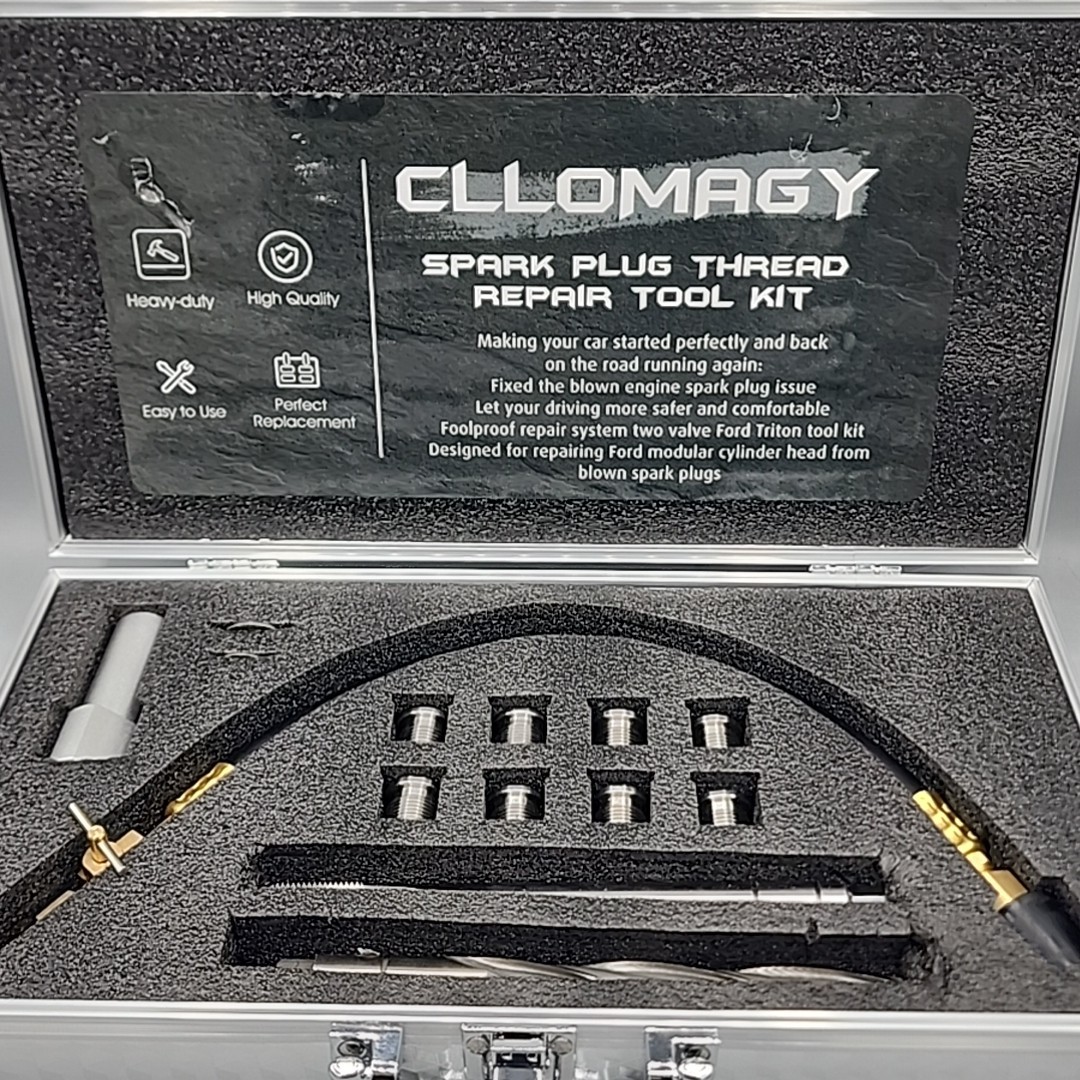 Cllomagy Spark Plug Thread Repair Tool Kit or Ford Engines 4.6L, 5.4L & 6.8