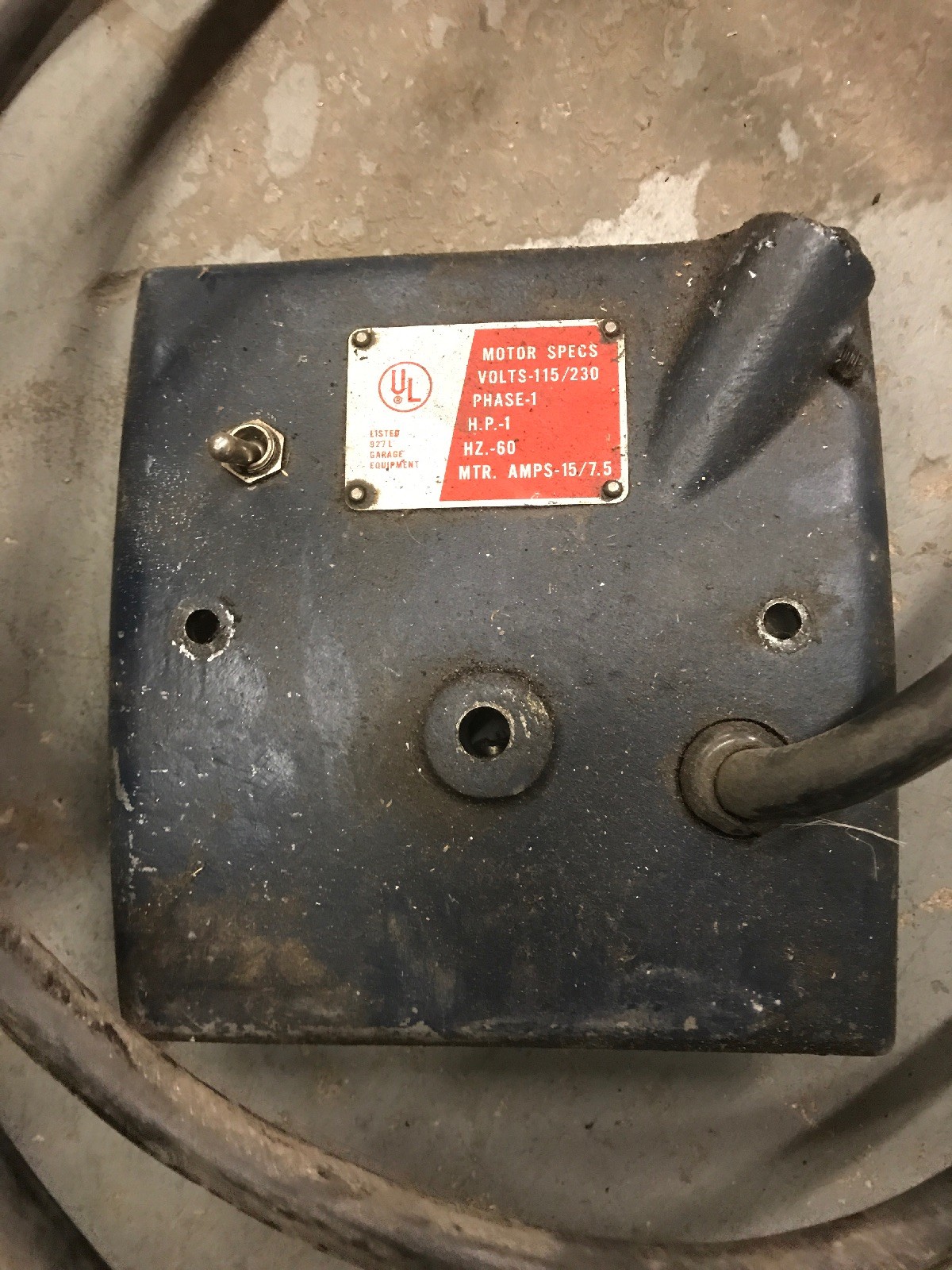 Ammco Brake Lathe Electrical Panel-Power Switch-Wall Cord-Pigtail Cord Free Ship
