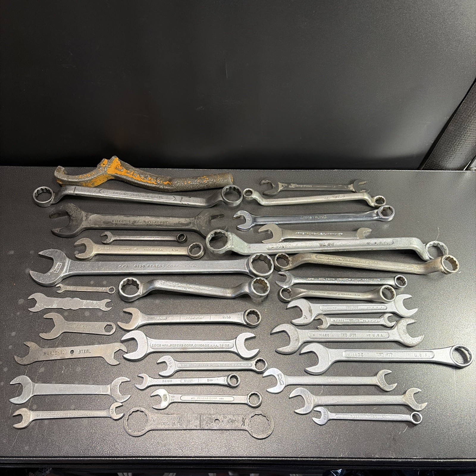 Lot Of 34 Wrenches Penes Corp, Armstrong, Tri-Fit, Krauter, Billings