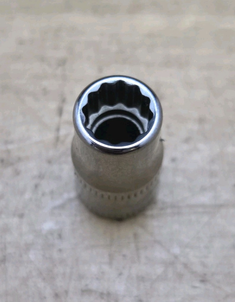 New Snap On TMMD7 – 1/4″ Drive 7mm Shallow 12Pt Chrome Socket Ships Free