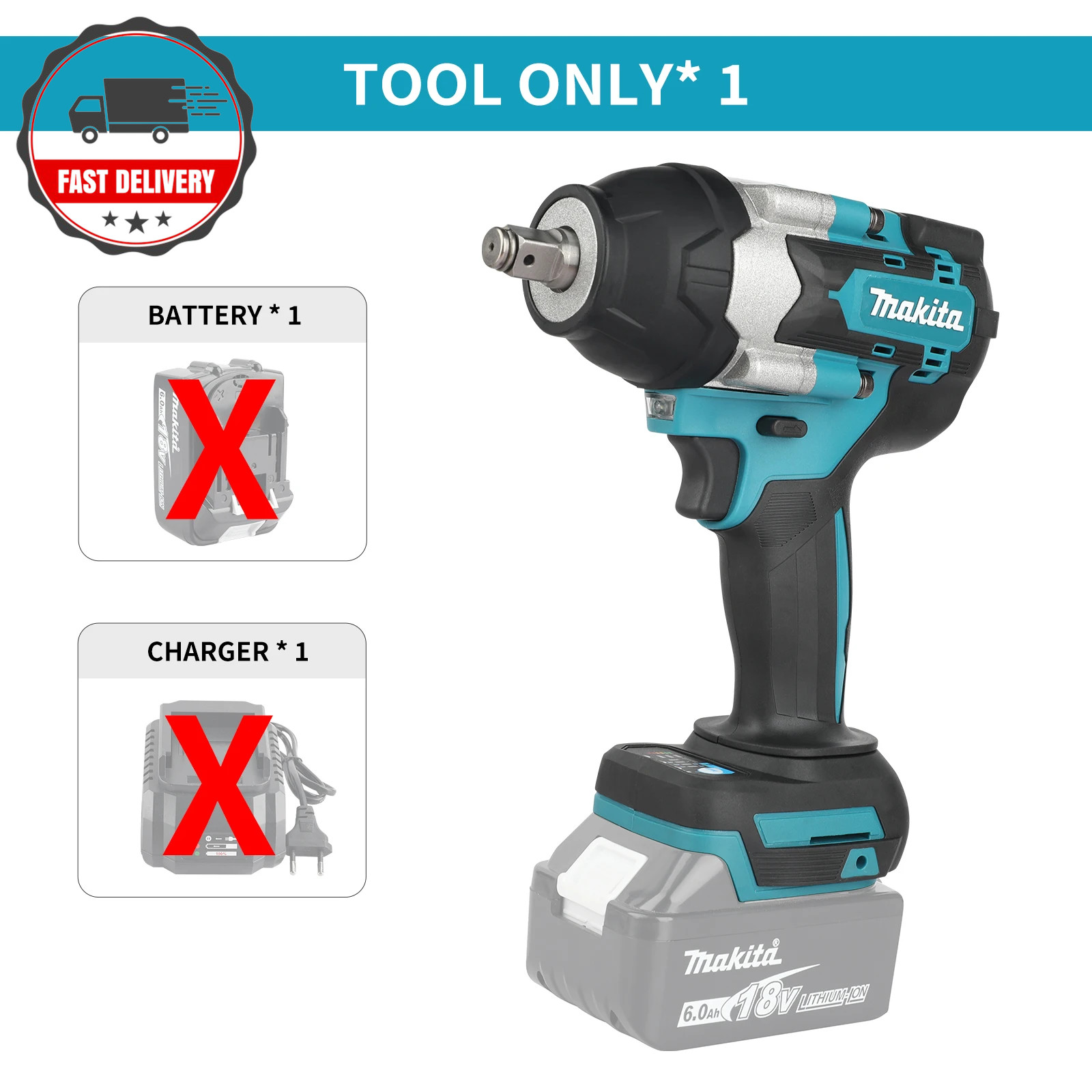 Makita DTW700 18V Brushless Impact Wrench 700Nm Cordless Li-Ion Tool – Auto Stop