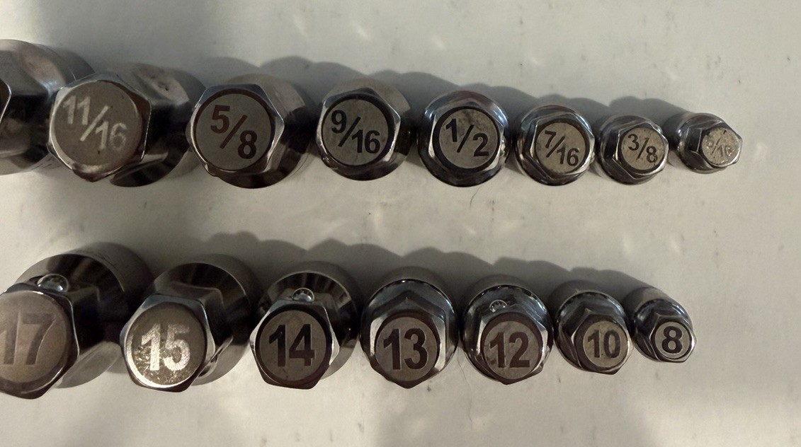 CRAFTSMAN 42801 42800 LOW PROFILE RATCHET WRENCH SOCKETS METRIC SAE 15Pc Vintage
