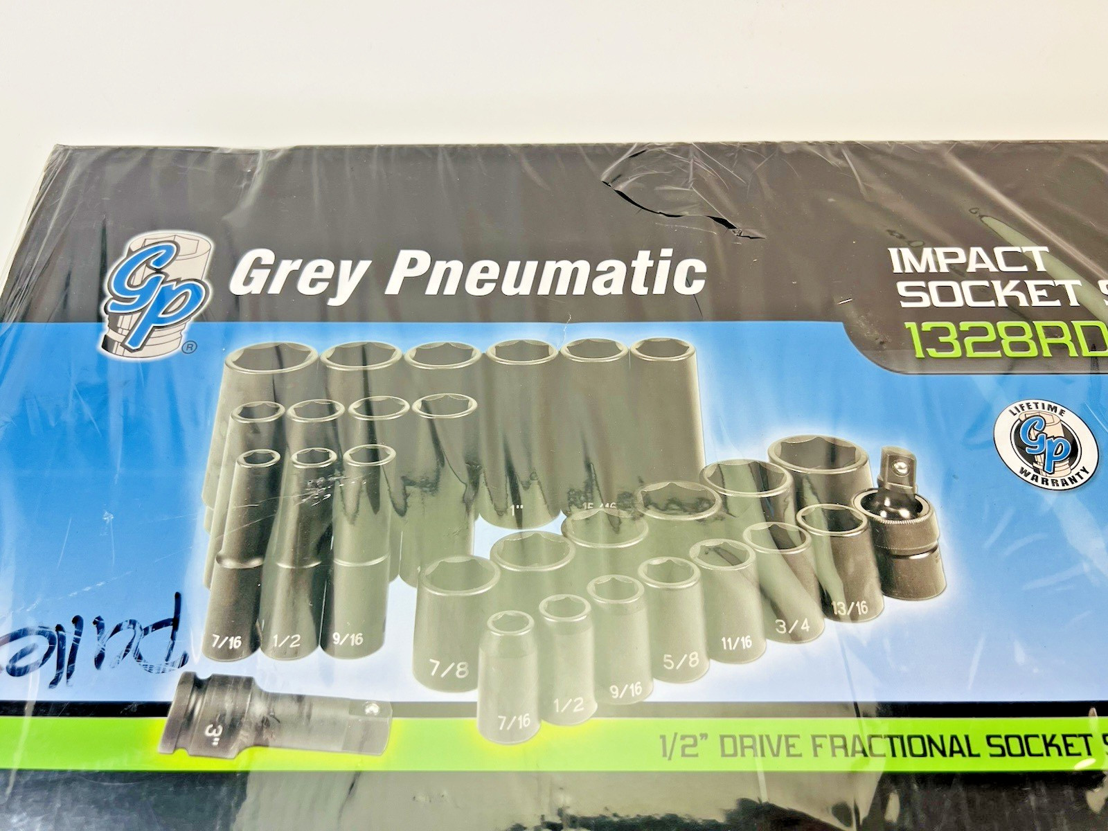 Grey Pneumatic 1328RD 1/2″ Drive Standard & Deep Length Impact Socket 28-Piece