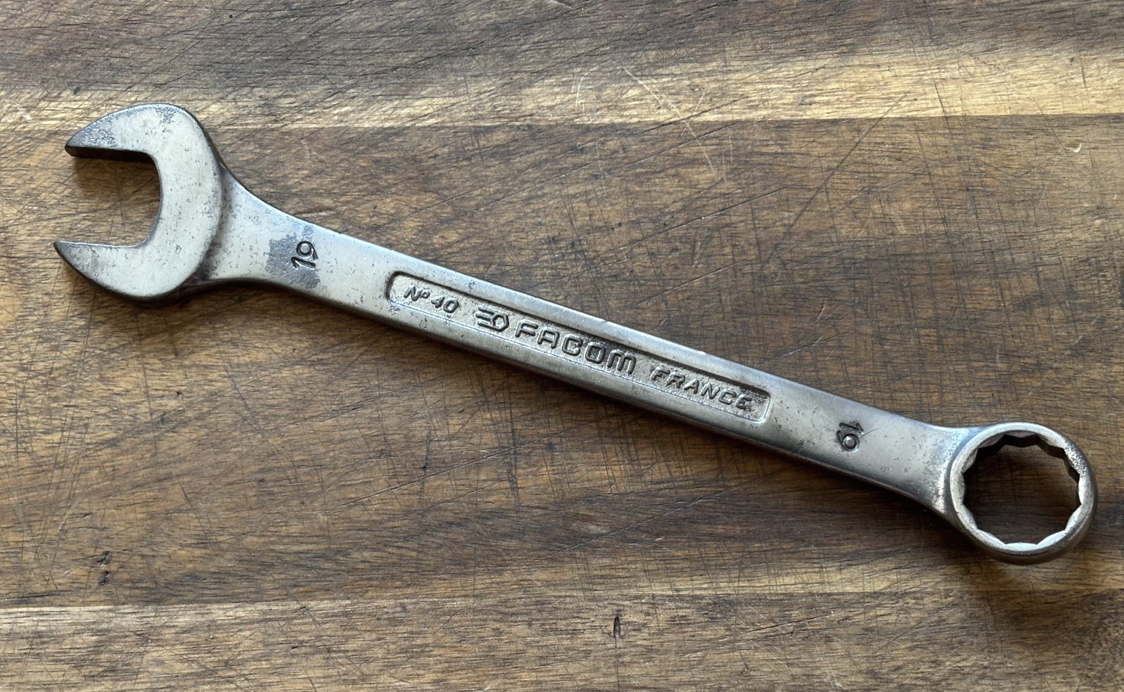 FACOM No40 Series – 19mm metric – Combination Spanner, Quality Made In France