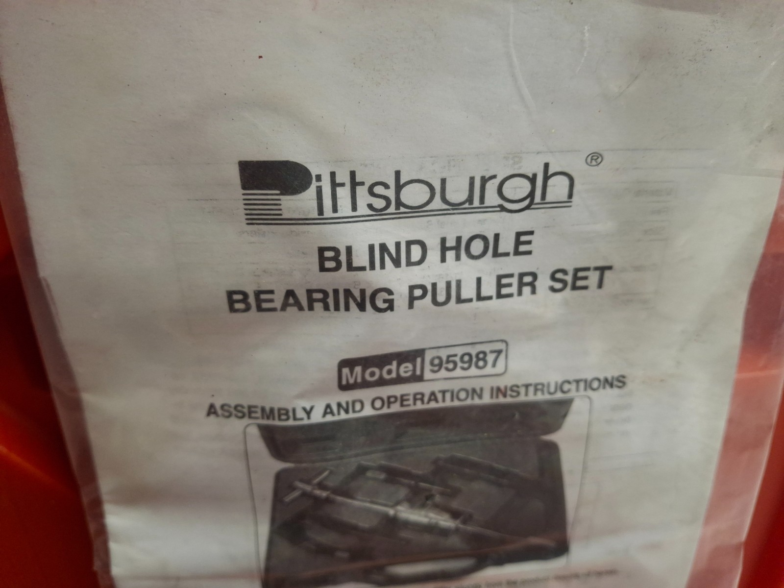 Pittsburg Blind Hole Bearing Puller Kit Set