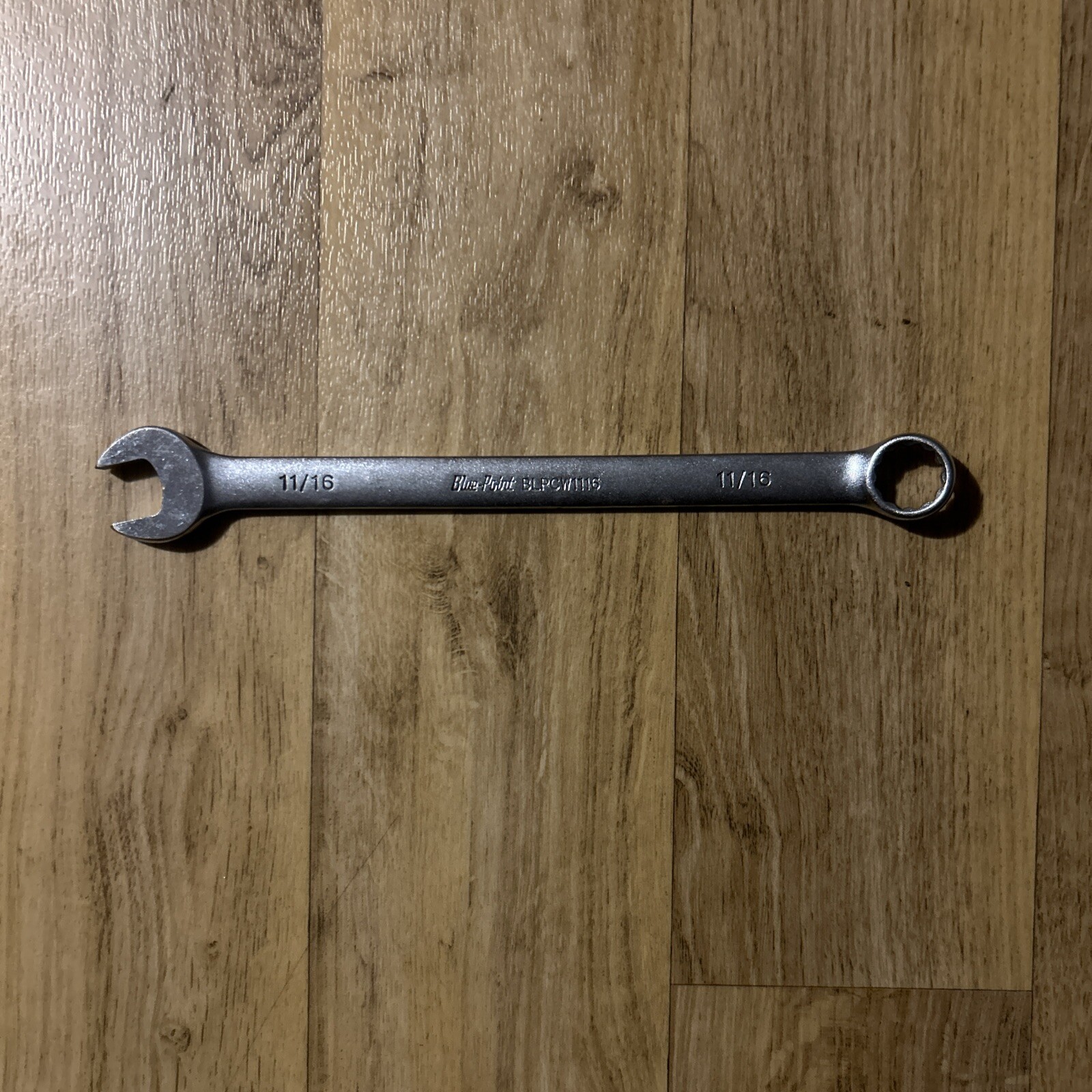 Blue Point Tools 11/16 SAE Combination Wrench BLPCW1116 12 Point Satin Finish