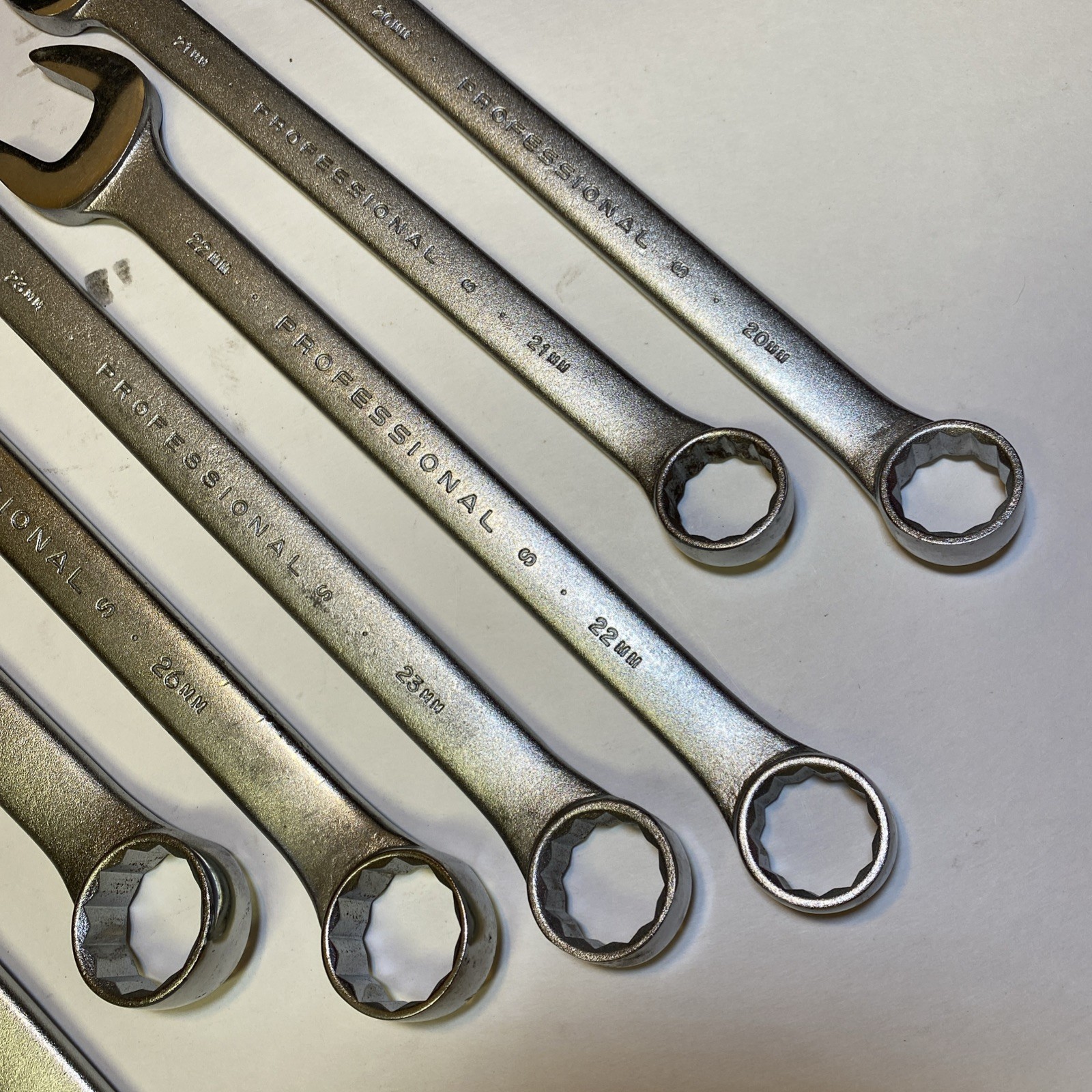 Proto Professional Large Metric Wrenches 8 Piece Set 20mm-30mm USA Made