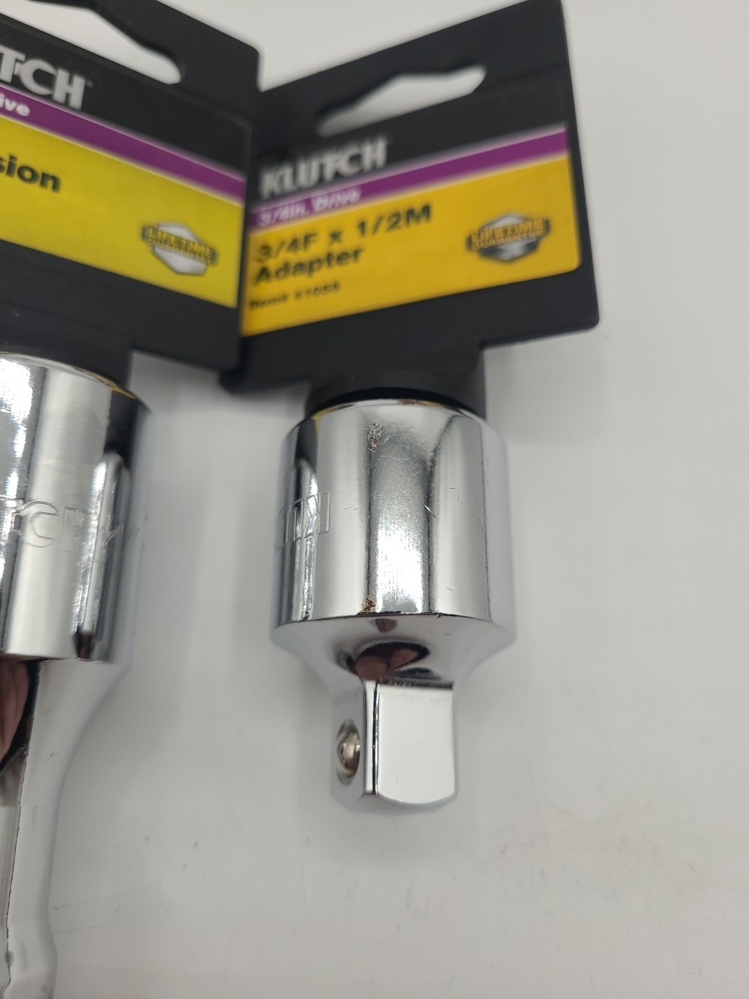 Klutch 3/4″ Drive 4″ Extension With 3/4″-1/2″ Adapter New Free Shipping