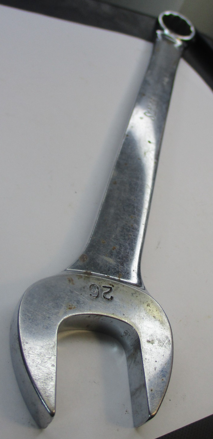 Snap on OEXM260 Metric 26mm 12 Point Combination Wrench USA OWNERS MARKS