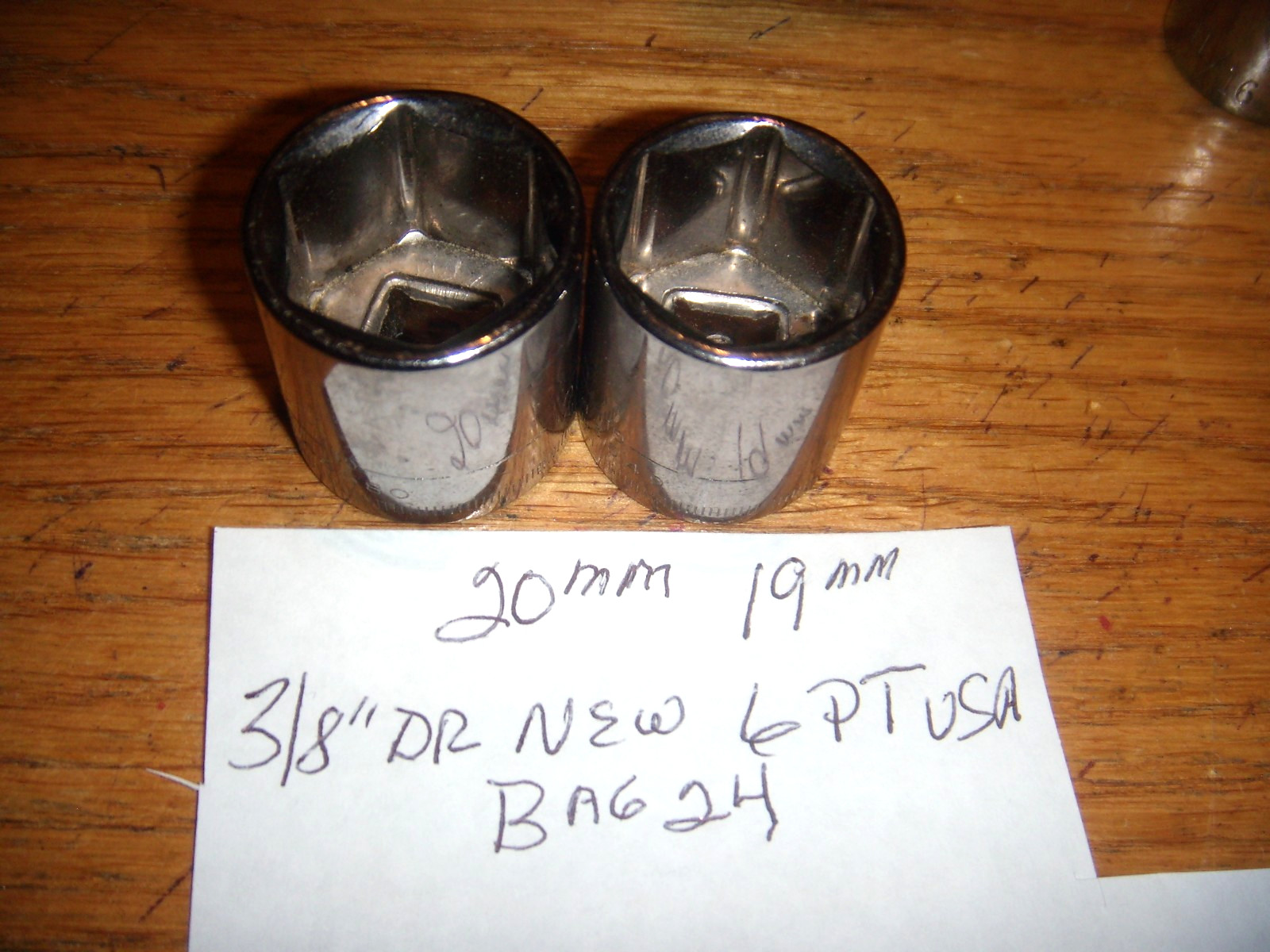 2 VTG CRAFTSMAN 20MM &30MM 3/8″ DR NEW 6 PT. ALL INVERTED-G1- SOCKET FREE SHIP
