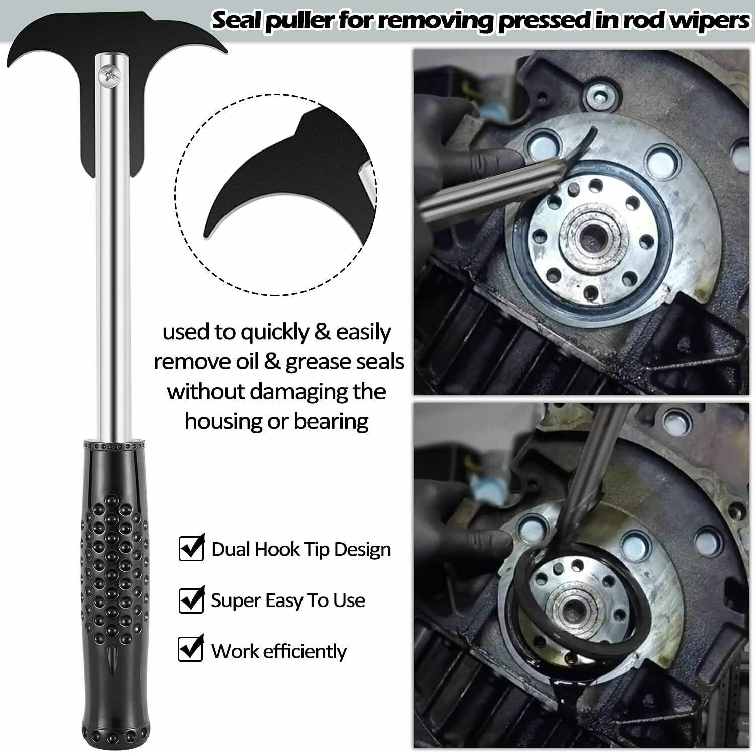 Hydraulic Cylinder Repair Tool Wrench Puller Kit Fit Skid Steers Loader Backhoes