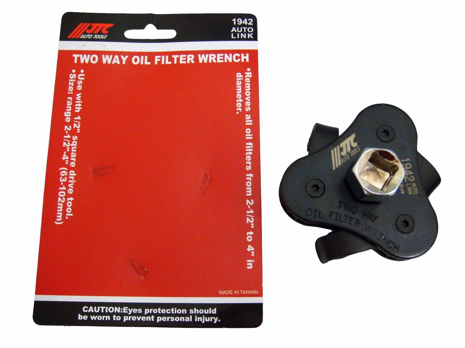 JTC 2/1/2″~4″ (63 mm~102 mm) Two Way Oil Filter Wrench, JTC Tools # 1942
