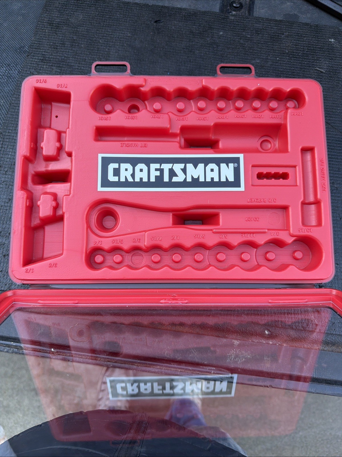 Sears Craftsman USA Nos CASE ONLY for 29pc Socket Set 33429 Metric SAE 3/8”