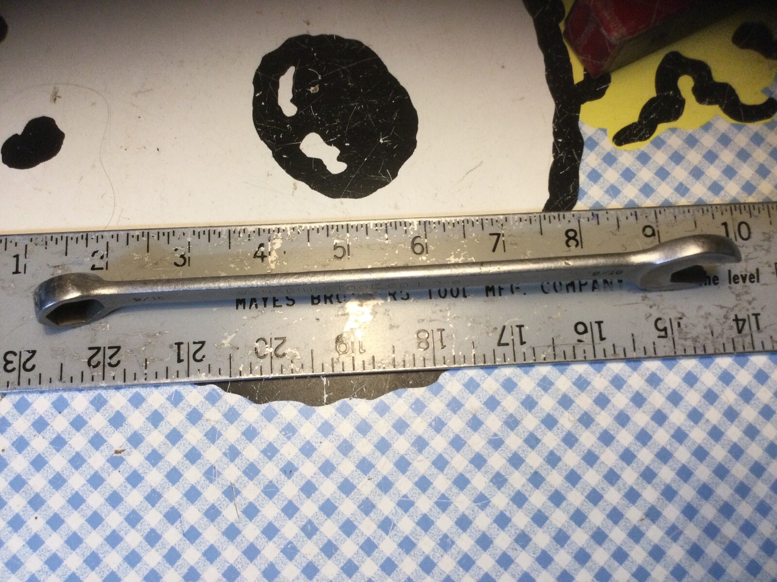 Rare Vanadium Tool Co. Combination Wrench 9/16″ SAE CL-9 6 Point Stamped LC-9