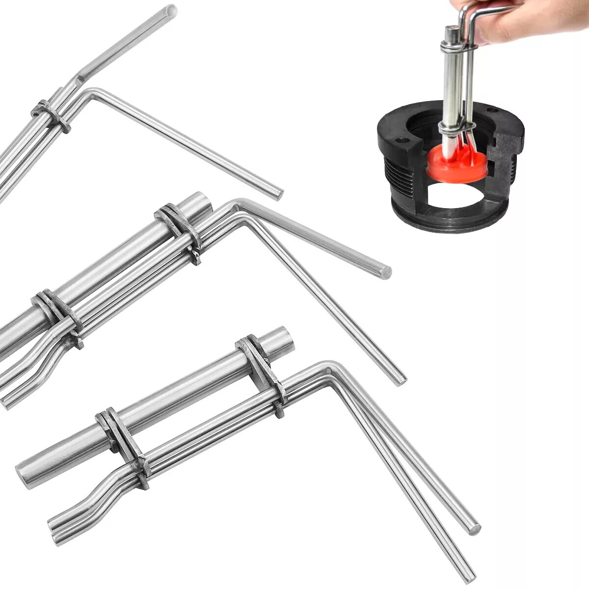 Labwork Hydraulic Cylinder Piston Rod Seal U-Shaped Cup Installation Tool SML