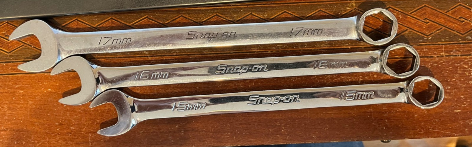 Snap-on OSHM713 13Pc Metric Combination Wrench Set 7MM-19MM 6 Point SAVE!!