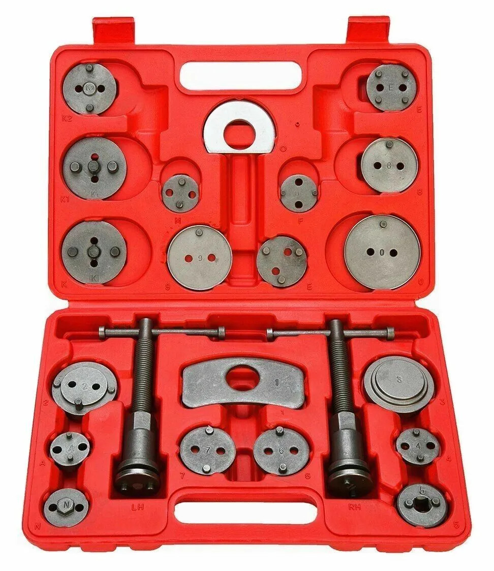 22 Pieces Heavy Duty Disc Brake Caliper Tool Set & Wind Back Kit For Brake Pad