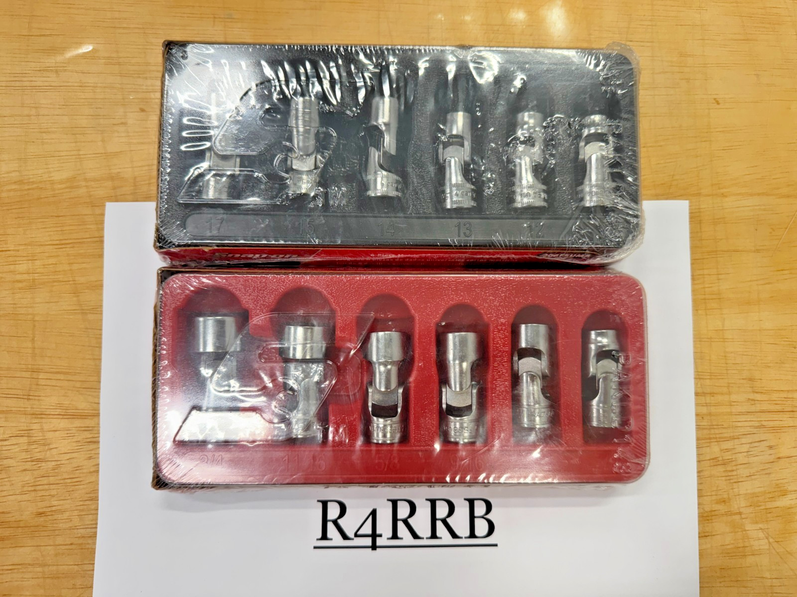 Snap-on Tools USA NEW 3/8″ Drive SAE & METRIC Chrome 6PT SWIVEL Socket Lot Set