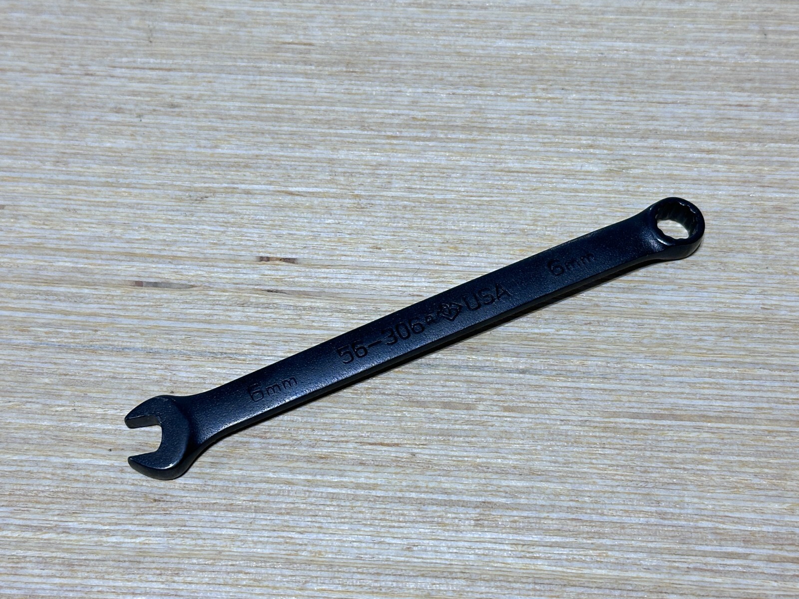NOS Armstrong USA 56-306 6mm Black Industrial Finish Combination Wrench 12 Point