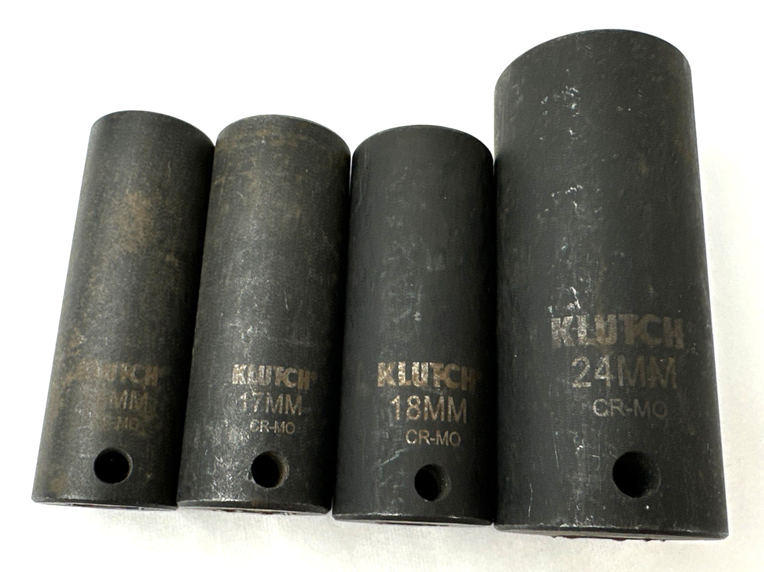 Vintage Klutch Impact Sockets, Chrome Molybdenum + 1 Expert by Mac, Free Ship