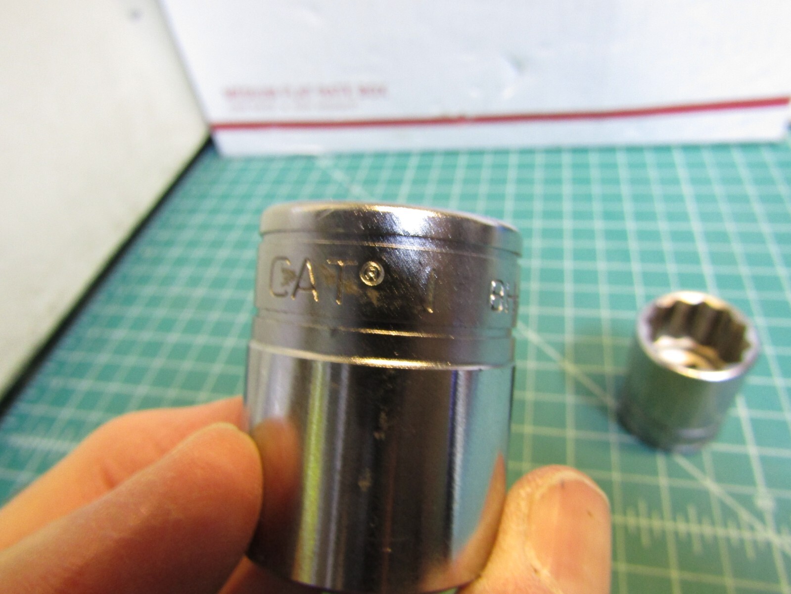 Lot of 5 CAT Sockets, NEW all ½” Drive, Standard Sockets 12 pt, 1 – ½” # 1S-0259