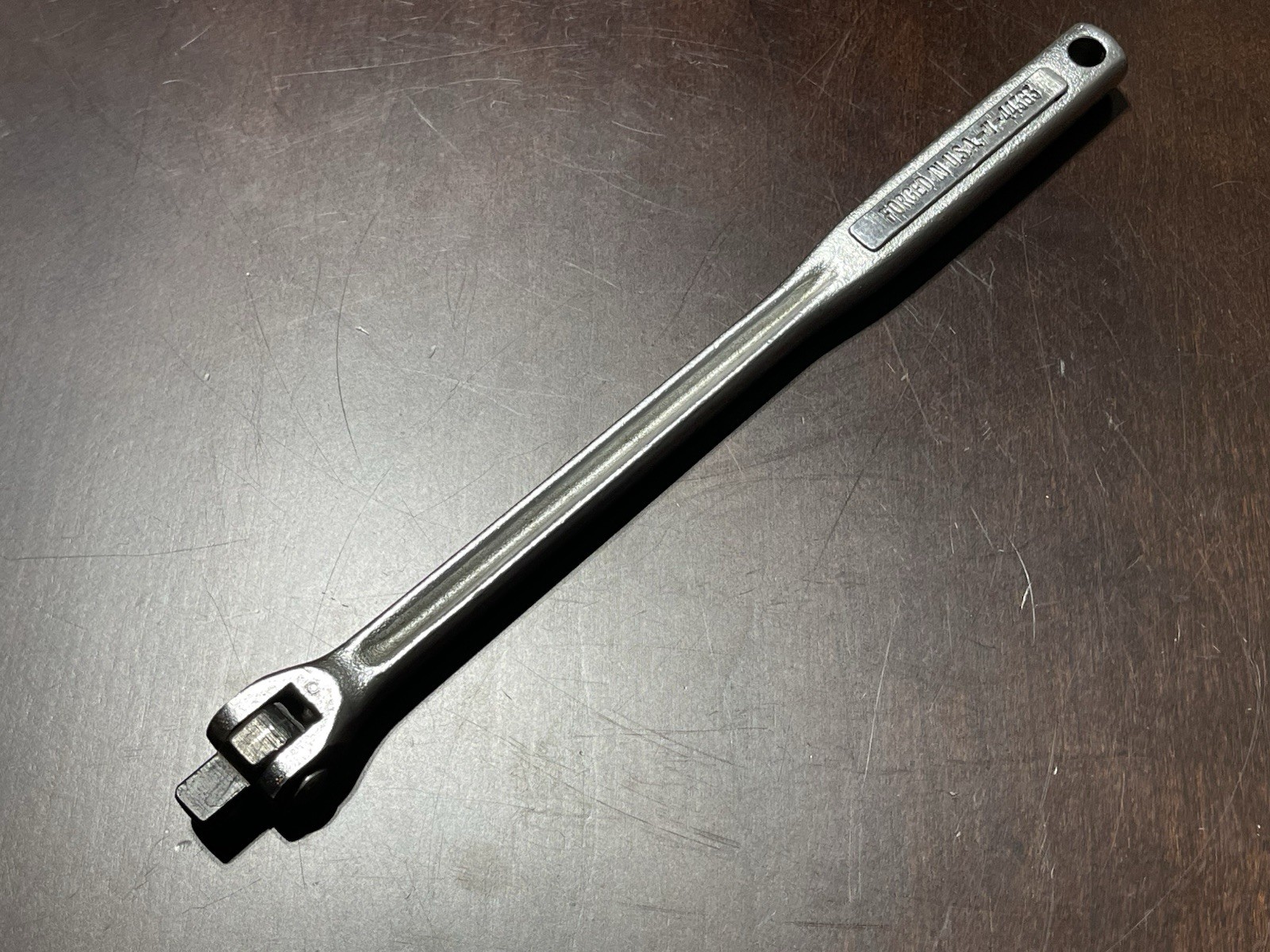 Vintage Craftsman 3/8 inch drive flex head breaker bar, -V- 44363 Forged in USA