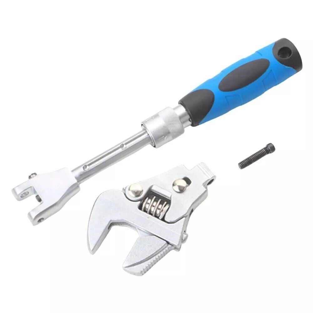 5 in 1 10″ Adjustable Torque Wrench Ratchet Wrench 180 Degree Folding Spanner