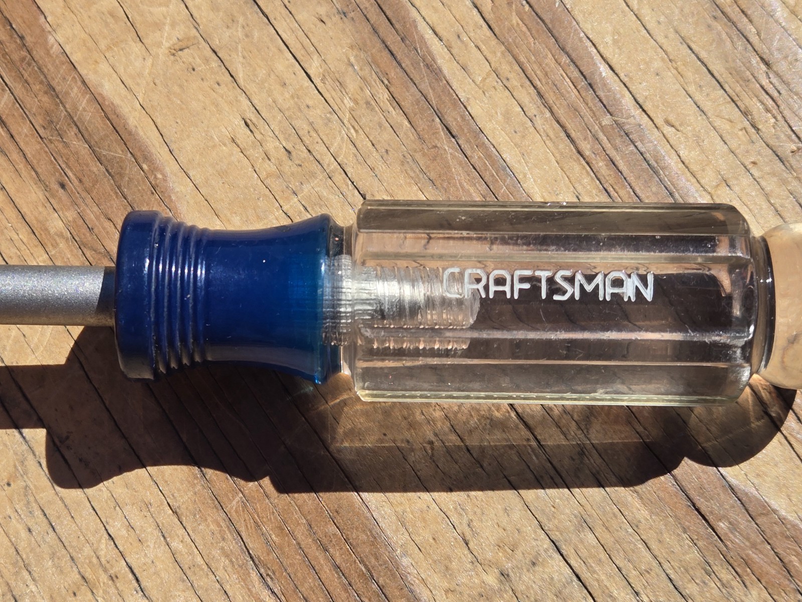 Vintage SEARS Craftsman Cotter Pin Extractor 4319 K WF Made in USA Clear & Blue