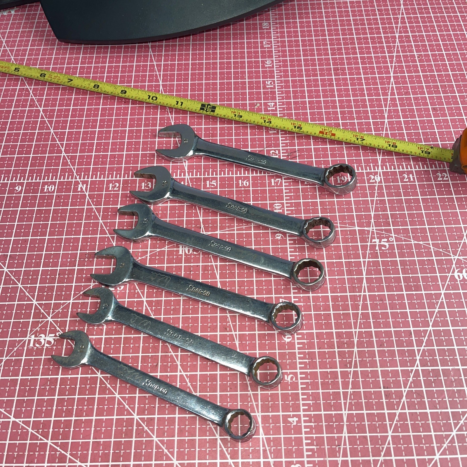 Snap on USA OEXM 6 Piece 12 Point Metric SHORT Combo Wrench Set 12-17 MM