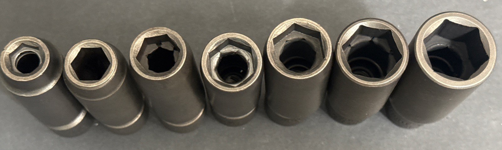 WRIGHT TOOL 7pc 3/8” Dr UNIVERSAL SWIVEL DEEP IMPACT SOCKET SET 3/8” – 3/4” SAE