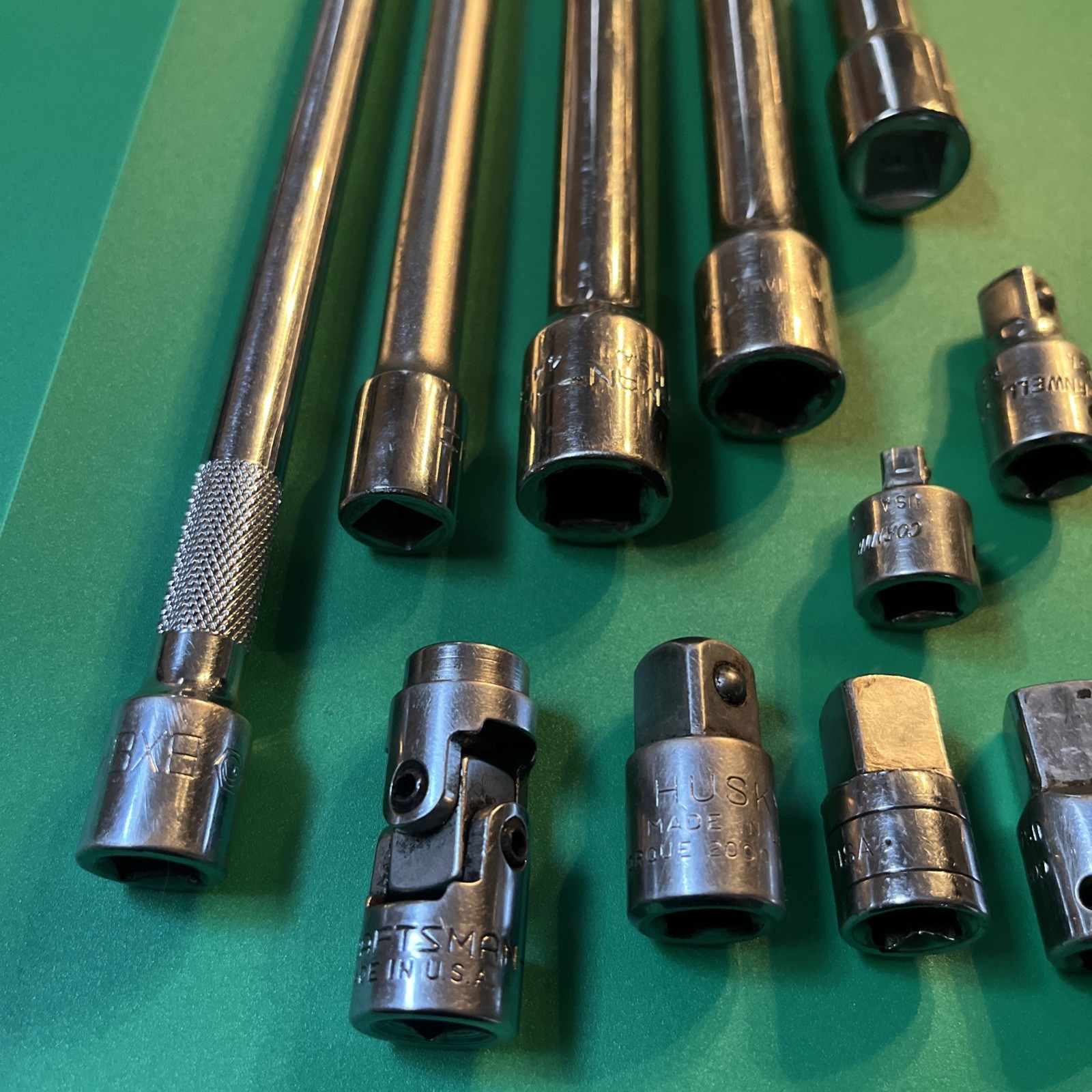 Mixed Extension Bar & Adapter Lot of 11 Various Sizes Various Brands