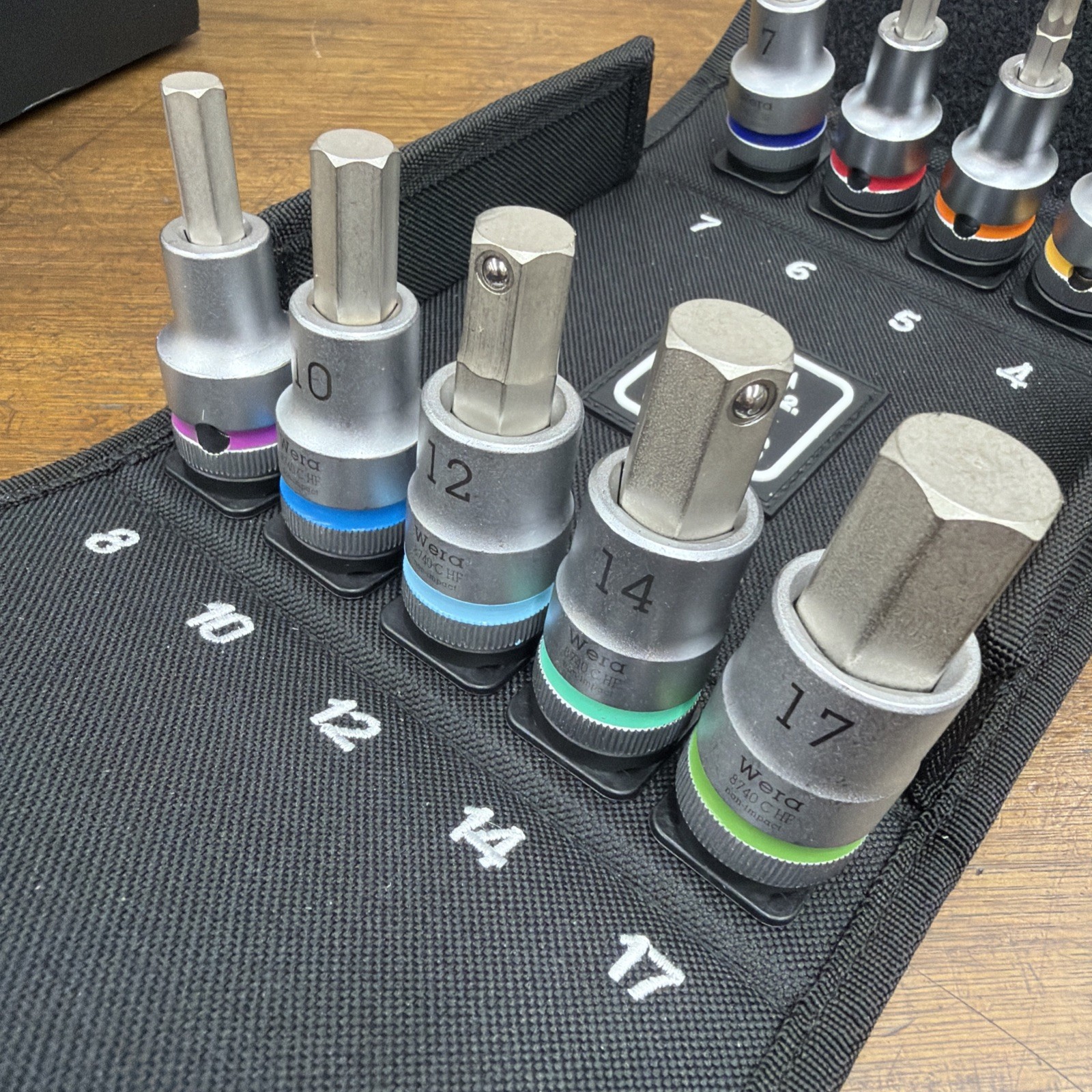 Wera 9-Piece 1/2 in Hexagon Socket Set